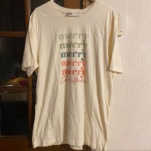 Nwot xl merry Christmas tee